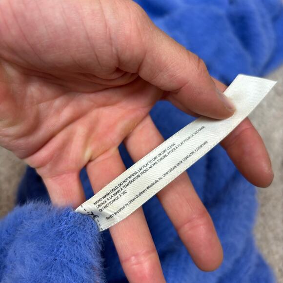 Free People One Mohair Style Top Shawl Collar Women's Large - Picture 9 of 11